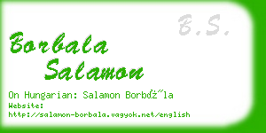 borbala salamon business card